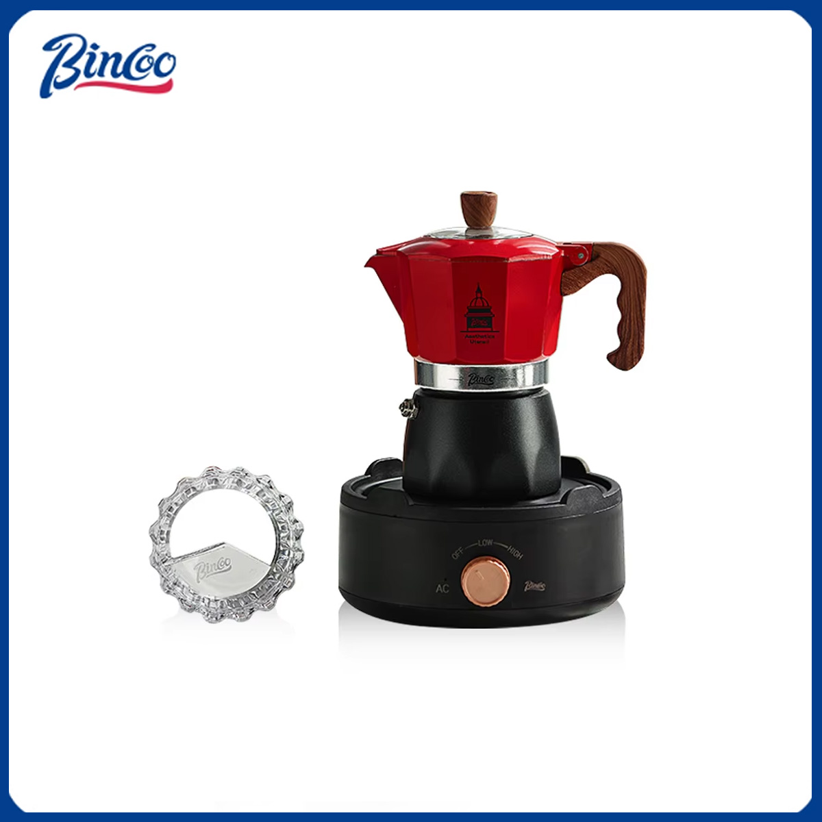 Home Barista - Bincoo válvula dupla café moka pote