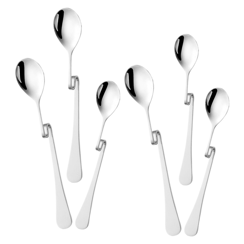 Bar Spoon Twisted - 6 Peças de Colheres de Café