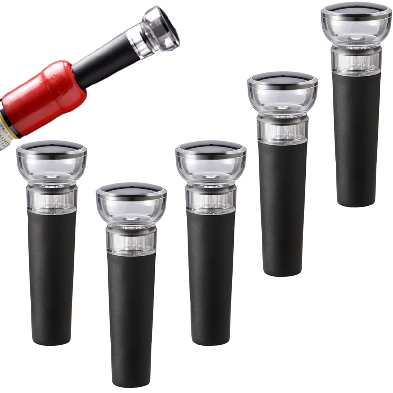 Wine Preservation Pump - Bomba de vácuo preta reutilizável, 5