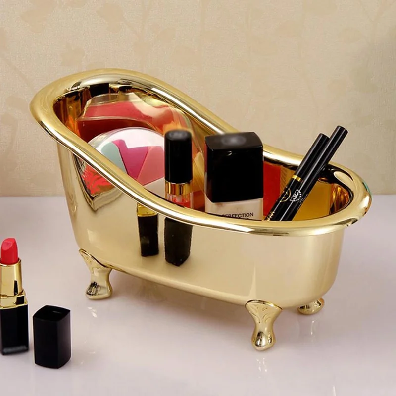 Bar Cart Gold - Mini banheira sabão jóias caixa de