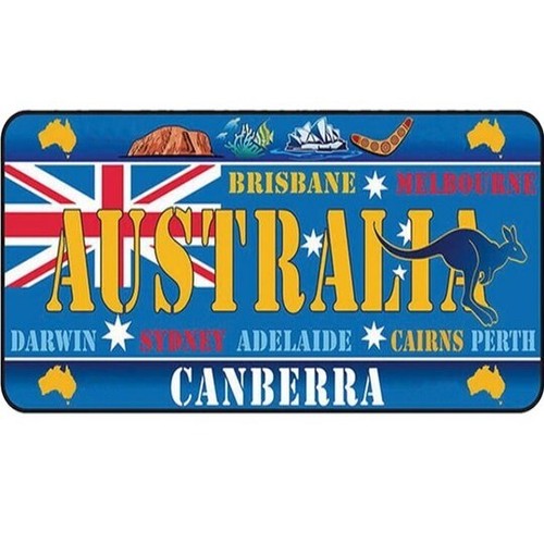 Home Bar And Kitchen - Placa de Metal Decorativa Australiana (Canberra,