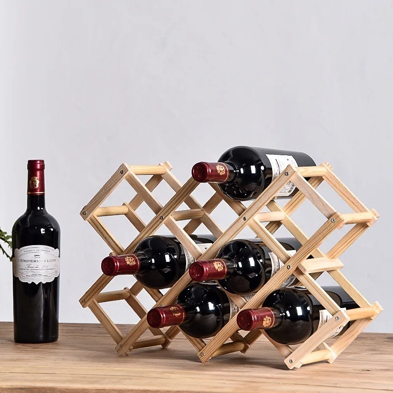 Home Bar And Cabinet - Prateleiras empilháveis para armazenamento de vinho,