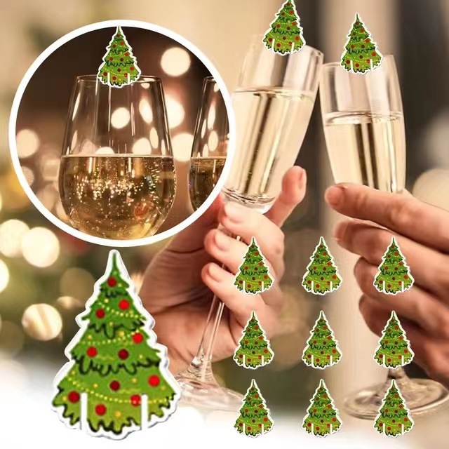 10 pçs cartão de copo de natal - Cocktail Recipe Book avaliação e preço