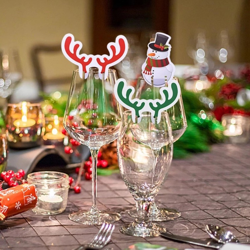 10 pçs cartão de copo de natal - Cocktail Recipe Book avaliação e preço