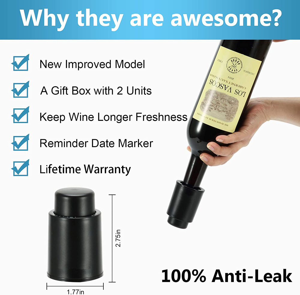 Rolhas para Garrafas de Vinho  - Wine Preservation Pump avaliação e preço