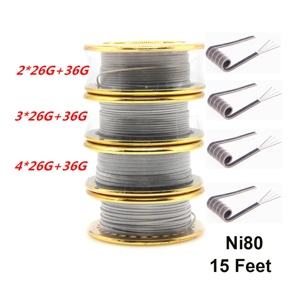 Ni80 fio 26g 36ga 15 pés clapt - Jigger Double Sided avaliação e preço