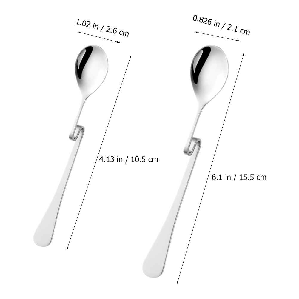 6 Peças de Colheres de Aço Ino - Bar Spoon Twisted avaliação e preço