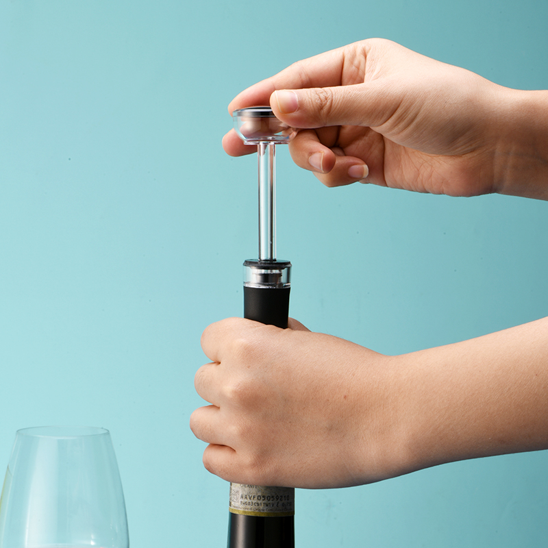 Bomba de vácuo preta reutilizá - Wine Preservation Pump avaliação e preço
