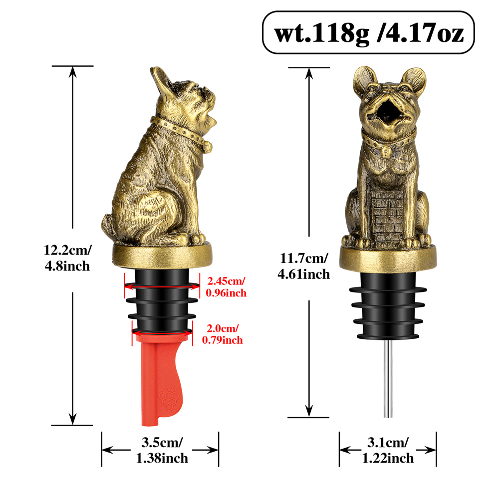 Bonito buldogue francês vinho  - Wine Preservation Pump avaliação e preço