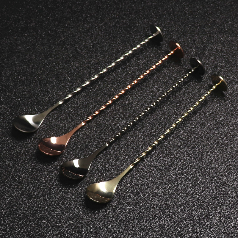 Barra de coquetel em aço inoxi - Bar Spoon Twisted avaliação e preço