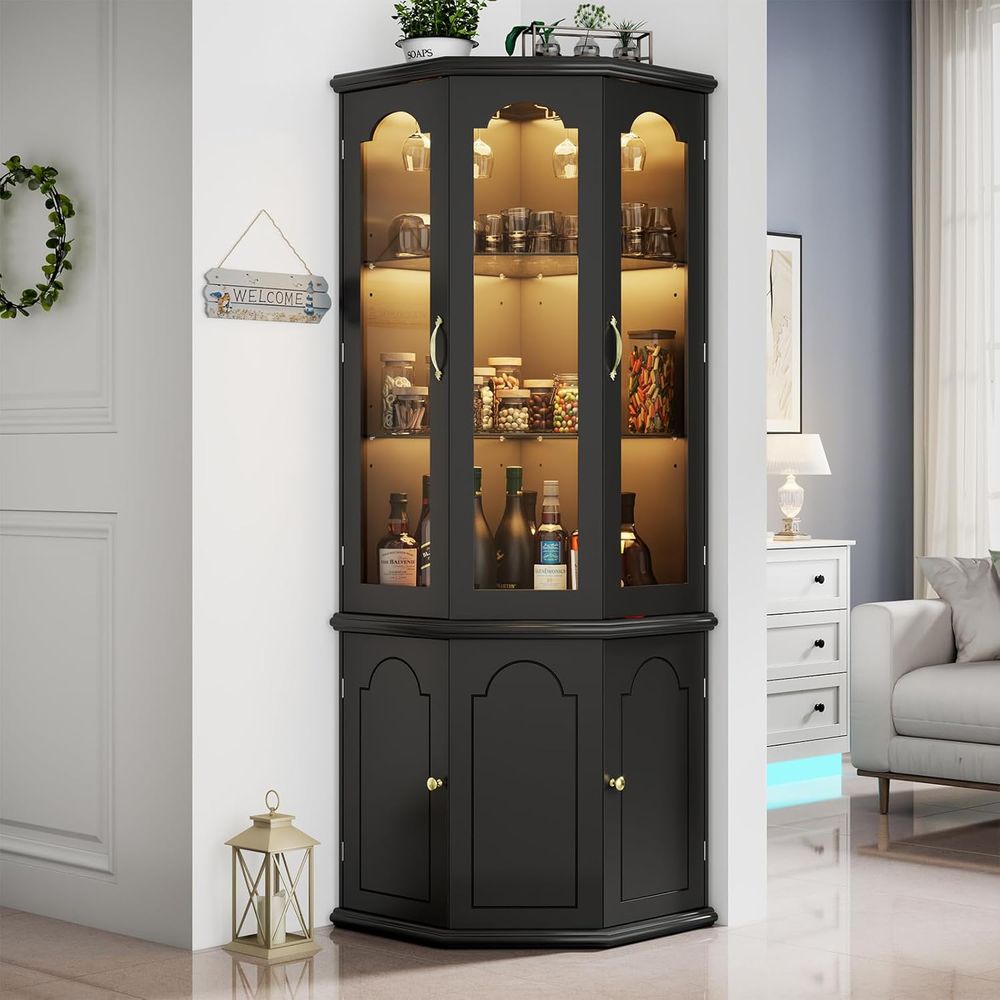 Armário de Bar Iluminado com P - Home Bar And Cabinet avaliação e preço